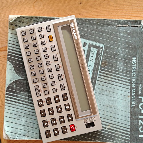 Sharp 1251 vintage pocket - pc-1251,
