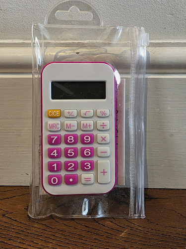 Tesco basic pocket calculator - tesco,