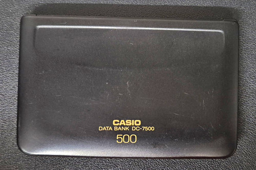 Casio data bank - data, dc-7500
