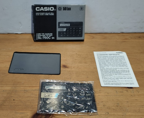 Casio 760c credit card - sl-760c,