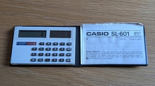 Vintage casio 601 pocket - vintage,