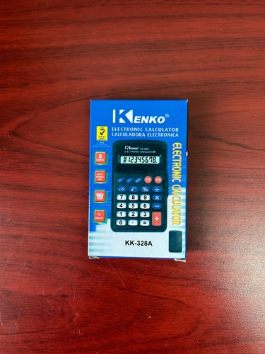 Black pocket calculator - black,