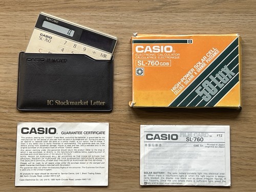 Casio 760 gdb solar powered - sl-760,